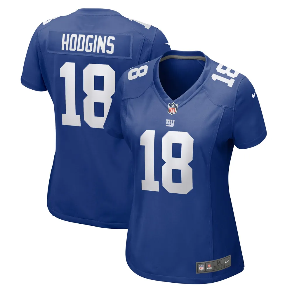 Maillot de joueur Nike Isaiah Hodgins Royal New York Giants pour femme