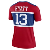 Women's Nike Jalin Hyatt  Red New York Giants Alternate Legend Player Performance Top