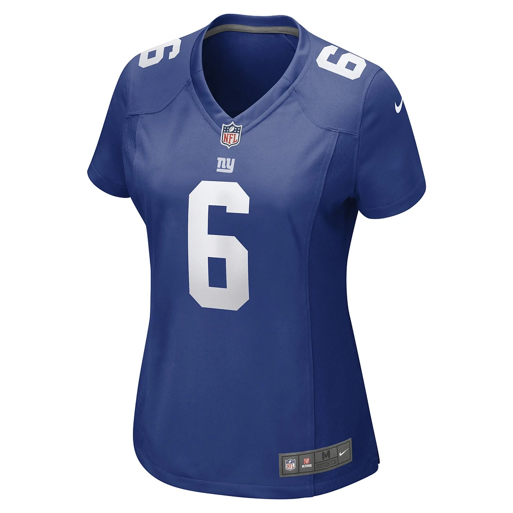 Maillot de joueur match Nike Jamie Gillan Royal New York Giants pour femme