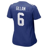 Women's Nike Jamie Gillan Royal New York Giants Game Player Jersey