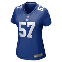 Maillot de match l'équipe Nike Jarrad Davis Royal New York Giants pour femme