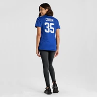 Maillot de match l'équipe Nike Jashaun Corbin Royal New York Giants pour femme