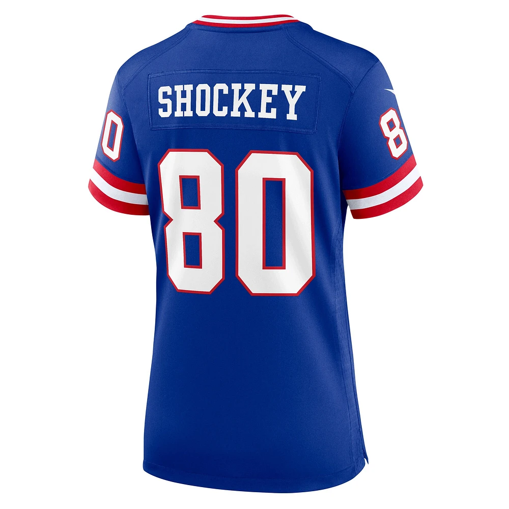 Women's Nike Jeremy Shockey Royal New York Giants Classic Retired Player Game Jersey