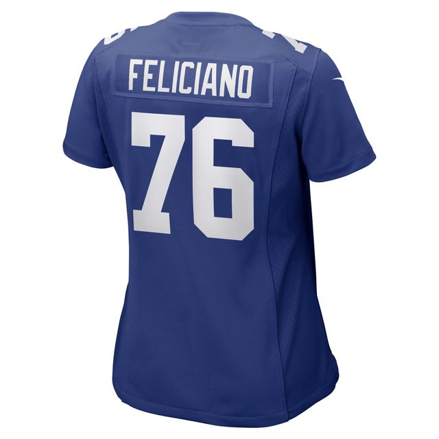 Maillot de joueur match Nike Jon Feliciano Royal New York Giants pour femme