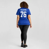 Maillot de joueur match Nike Jon Feliciano Royal New York Giants pour femme