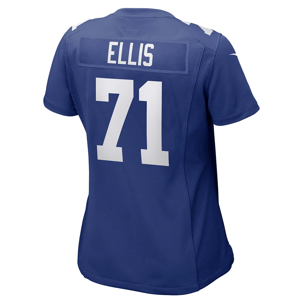 Maillot de joueur match Nike Justin Ellis Royal New York Giants pour femme