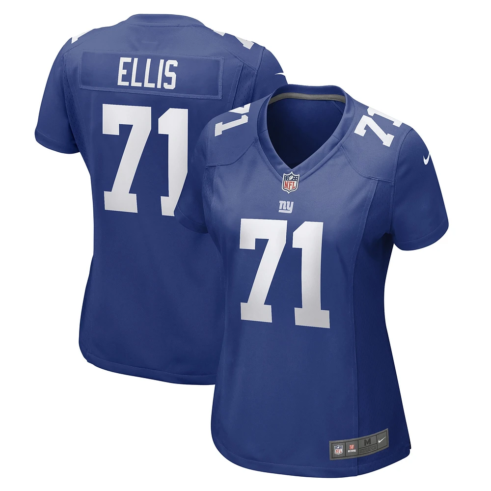 Maillot de joueur match Nike Justin Ellis Royal New York Giants pour femme