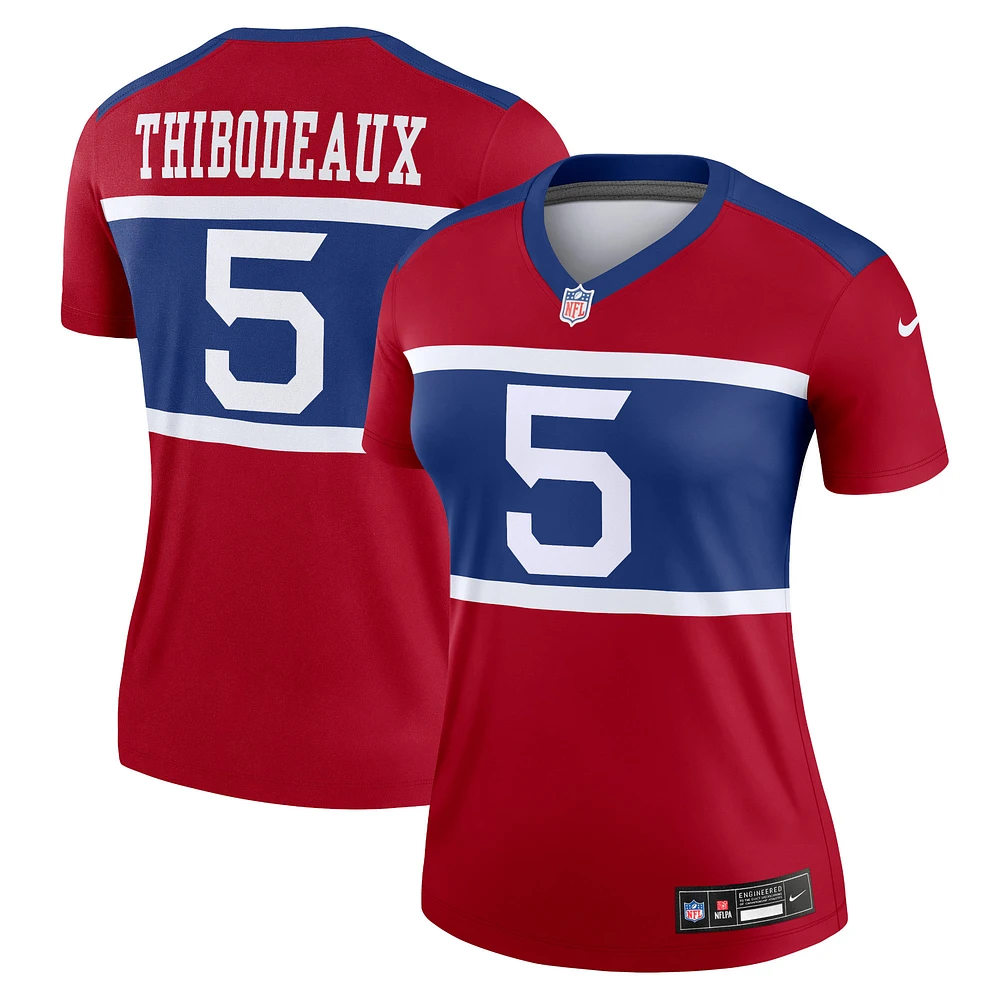 Women's Nike Kayvon Thibodeaux  Red New York Giants Alternate Legend Player Performance Top