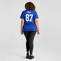 Maillot de joueur à domicile Makai Polk Royal New York Giants pour femme Nike