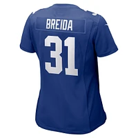 Women's Nike Matt Breida Royal New York Giants Game Jersey