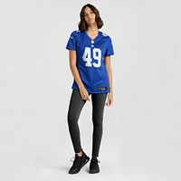 Maillot de match Nike Matthew Adams Royal New York Giants pour femme