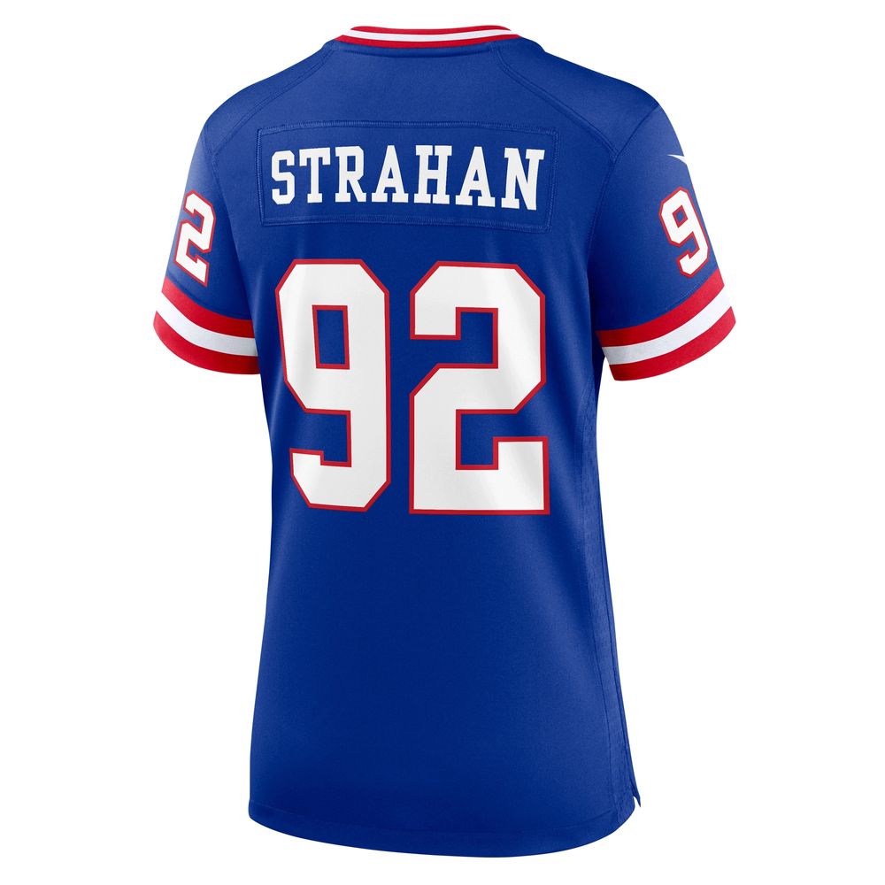 Women's Nike Michael Strahan Royal New York Giants Classic Retired Player Game Jersey