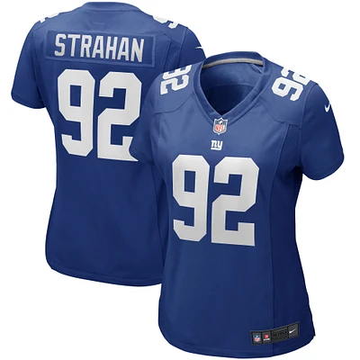 Maillot de joueur retraité Nike Michael Strahan Royal New York Giants Game pour femme