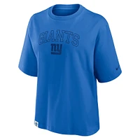 Women's Nike Royal New York Giants Glory Arch Boxy T-Shirt