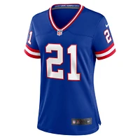 Women's Nike Tiki Barber Royal New York Giants Classic Retired Player Game Jersey