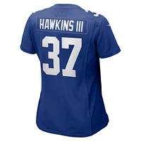 Women's Nike Tre Hawkins  Royal New York Giants Game Jersey