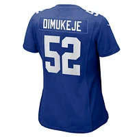 Women's Nike Victor Dimukeje  Royal New York Giants Team Game Jersey