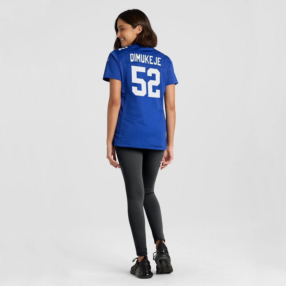 Women's Nike Victor Dimukeje  Royal New York Giants Team Game Jersey