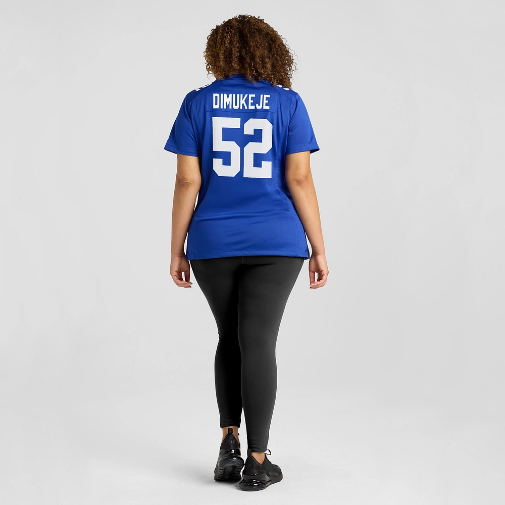 Women's Nike Victor Dimukeje  Royal New York Giants Team Game Jersey