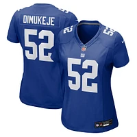 Women's Nike Victor Dimukeje  Royal New York Giants Team Game Jersey