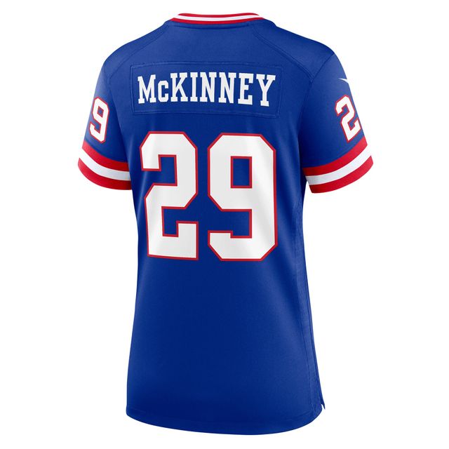 Maillot de jeu classique Nike Xavier McKinney Royal New York Giants pour femme