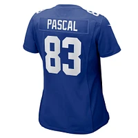 Women's Nike Zach Pascal  Royal New York Giants Team Game Jersey