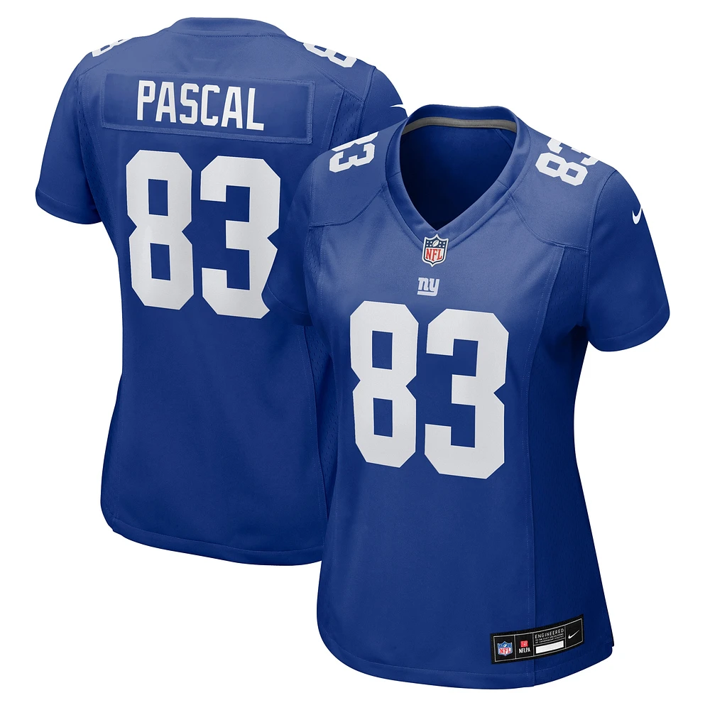 Women's Nike Zach Pascal Royal New York Giants Team Game Jersey
