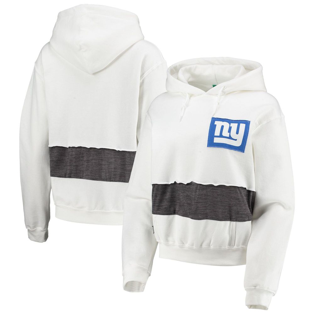 Lids New York Giants Refried Apparel Women's Sustainable Crop Dolman  Pullover Hoodie - White