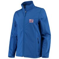 Women's Royal New York Giants Full-Zip Sonoma Softshell Jacket