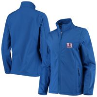 Women's Royal New York Giants Full-Zip Sonoma Softshell Jacket