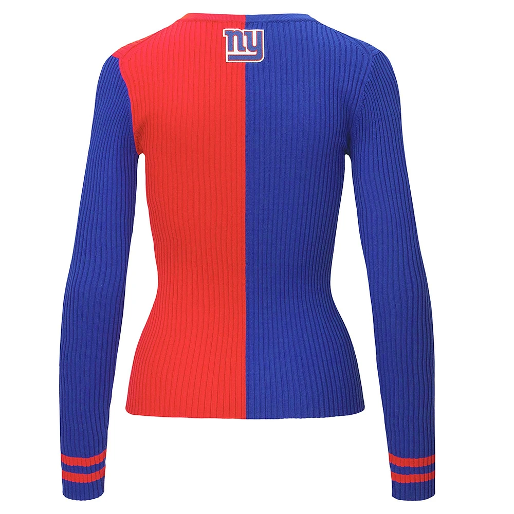 Pull cargo STAUD Royal/Rouge New York Giants pour femme