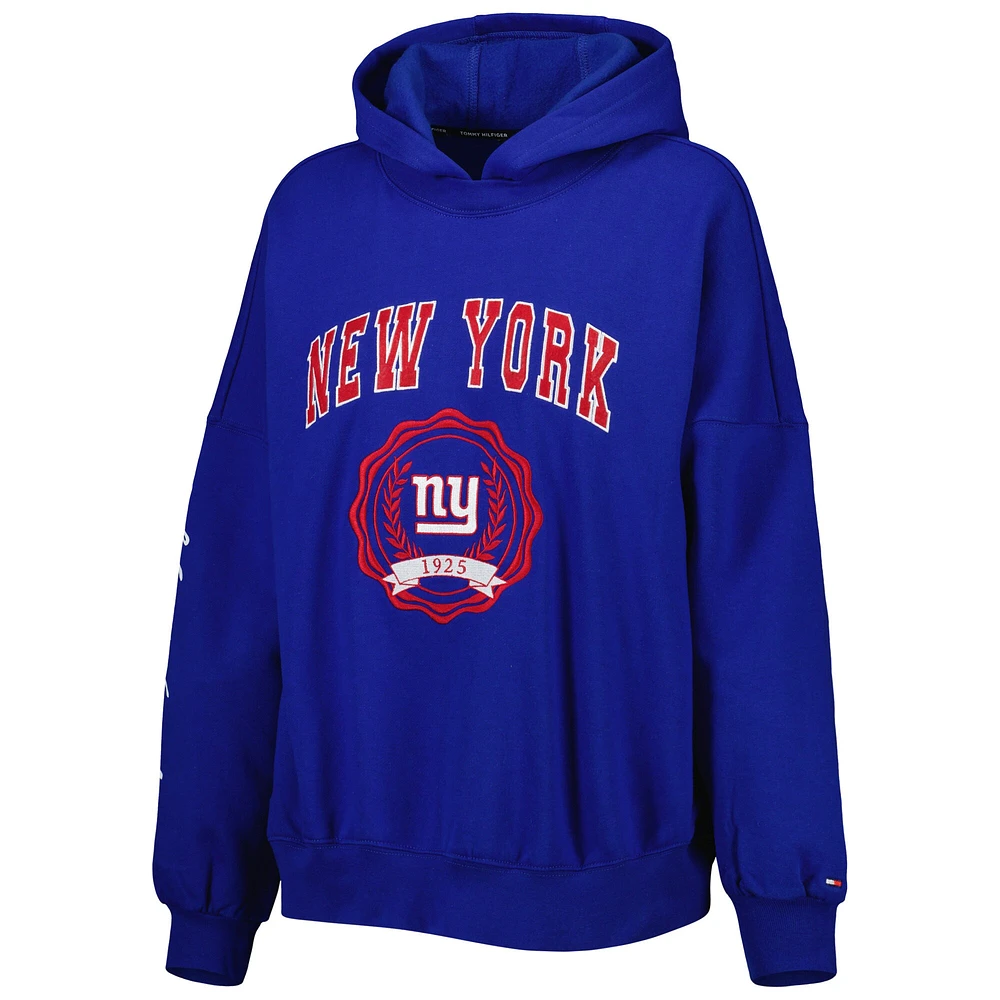 Sweat à capuche Tommy Hilfiger Royal New York Giants Becca pour femme