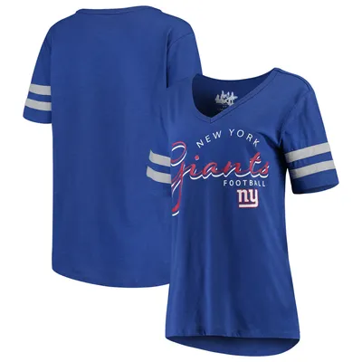 Women's Touch Royal Chicago Cubs Triple Play V-Neck T-Shirt Size: Small