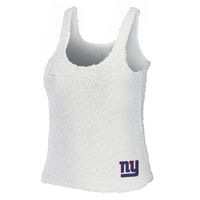 Women's WEAR by Erin Andrews Cream New York Giants Cozy Scoop Neck Tank Top & Pants Sleep Set