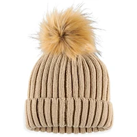 Women's WEAR by Erin Andrews  Natural New York Giants Neutral Cuffed Knit Hat with Pom