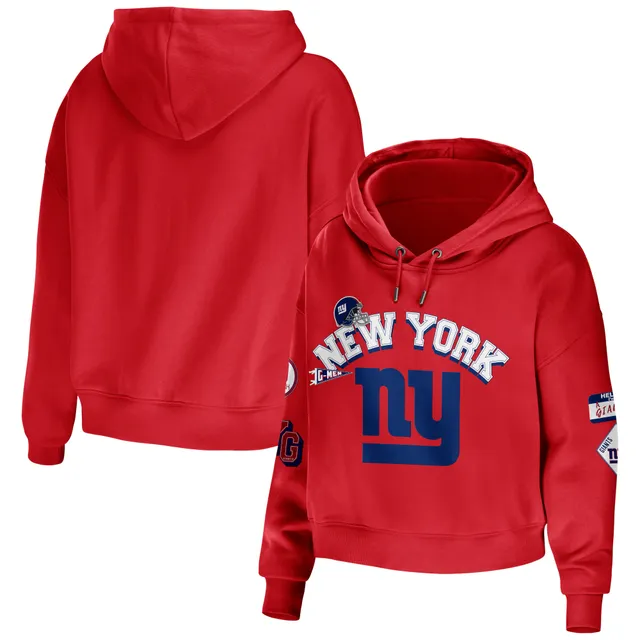 Lids Buffalo Bills WEAR by Erin Andrews Women's Plus Modest Cropped Pullover  Hoodie - Red