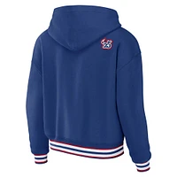 Sweat à capuche lacets grande taille pour femme WEAR by Erin Andrews Royal New York Giants