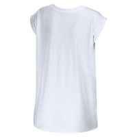 Women's WEAR by Erin Andrews White New York Giants Greetings From Muscle T-Shirt