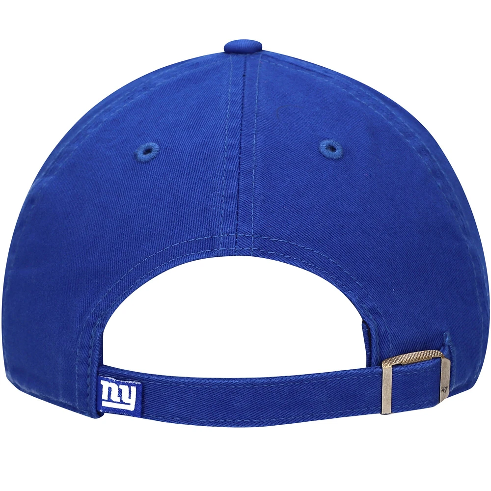 Youth '47 Royal New York Giants Logo Clean Up Adjustable Hat