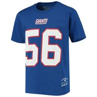 Youth Mitchell & Ness Lawrence Taylor Royal New York Giants Retired Retro Player Name Number T-Shirt