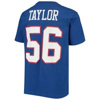 Men's Mitchell & Ness Lawrence Taylor Royal New York Giants Retired Player  Logo Name & Number T-Shirt