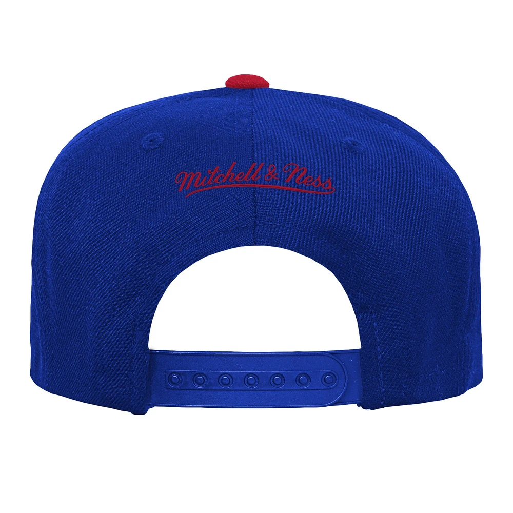 Youth Mitchell & Ness Royal New York Giants Team Two-Tone Snapback Hat