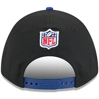 Casquette ajustable New Era 9FORTY A-Frame M-Crown noire/bleu marine pour jeunes New York Giants, draft NFL 2025