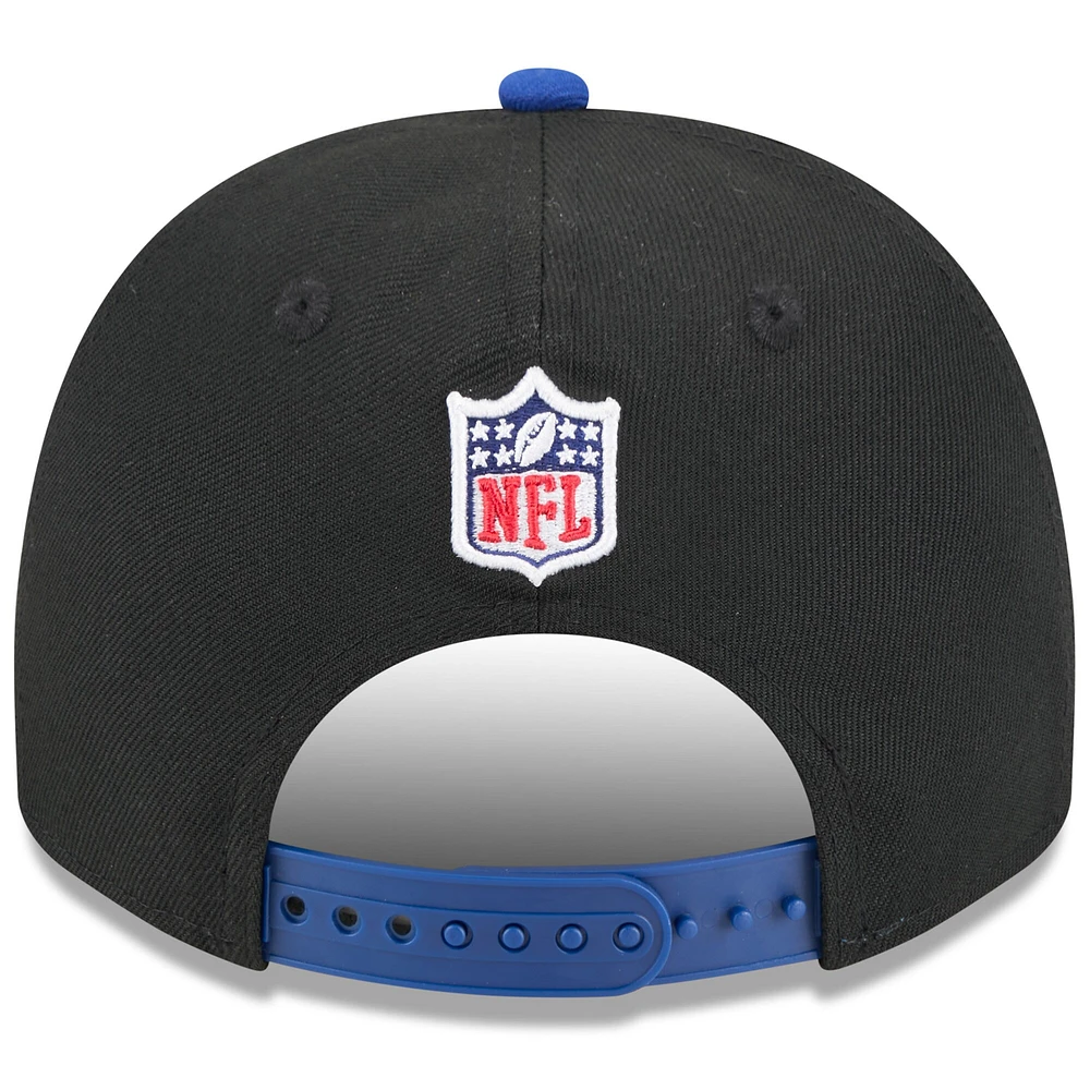 Youth New Era  Black/Royal New York Giants 2025 NFL Draft A-Frame 9FIFTY Snapback Hat