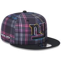 Casquette Snapback 9FIFTY Crucial Catch 2024 NFL New Era noire pour jeunes New York Giants