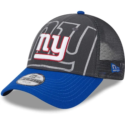 Casquette New Era Graphite New York Giants Reflect 9FORTY réglable pour jeune