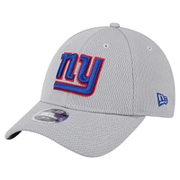 Casquette ajustable New Era New York Giants Main 9FORTY grise pour jeunes