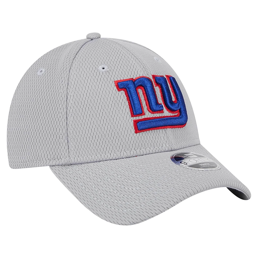 Casquette ajustable New Era New York Giants Main 9FORTY grise pour jeunes