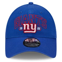 Casquette réglable New Era Royal New York Giants Outline 9FORTY pour jeune