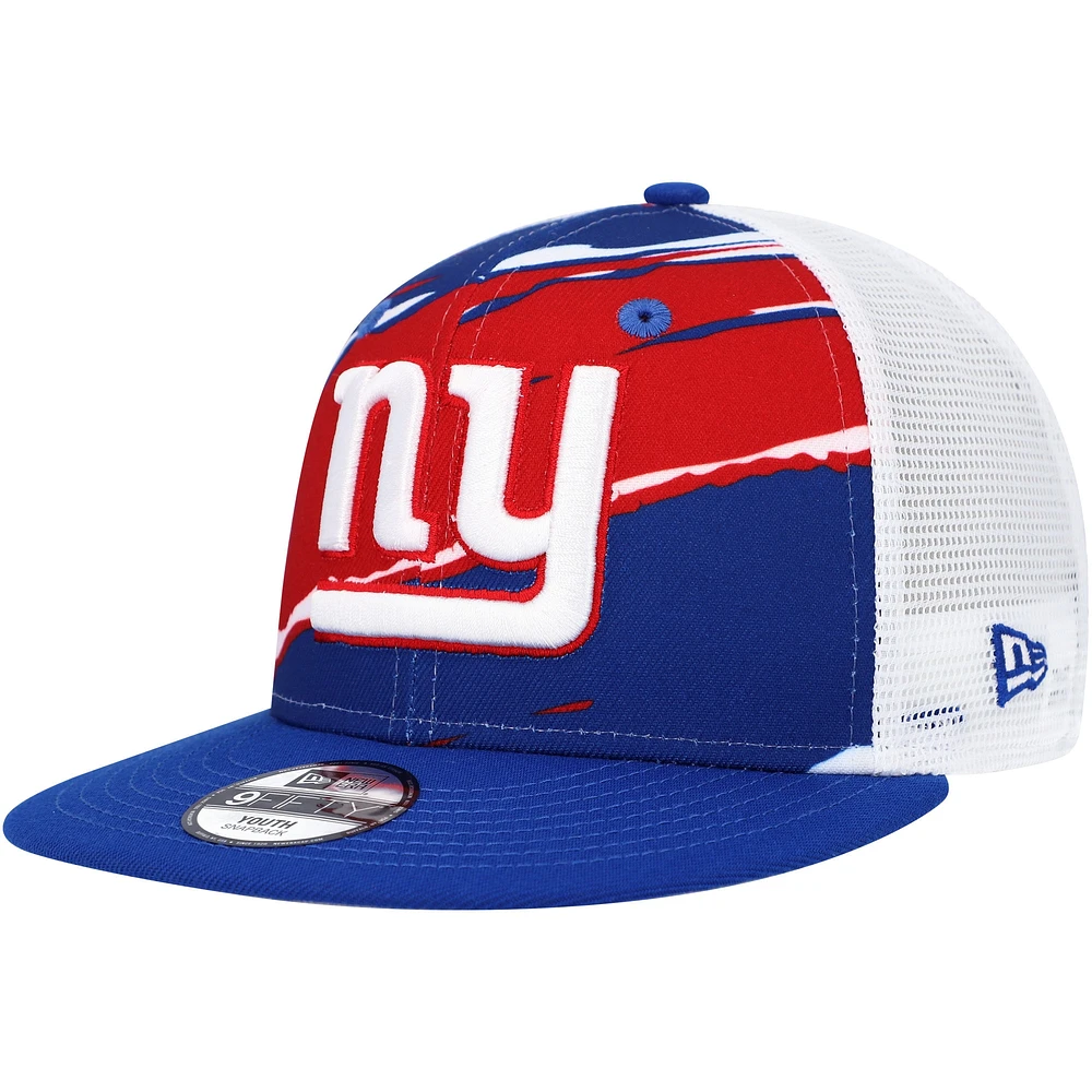 Youth New Era Royal New York Giants Tear 9FIFTY Snapback Hat